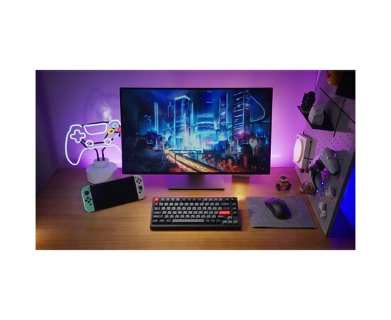 Клавіатура Lemokey P1 Pro Super Brown RGB Wireless/Bluetooth/USB Carbon Black (P1P-M3-UA), зображення 2