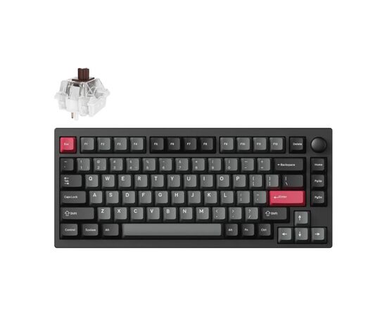 Клавіатура Lemokey P1 Pro Super Brown RGB Wireless/Bluetooth/USB Carbon Black (P1P-M3-UA)