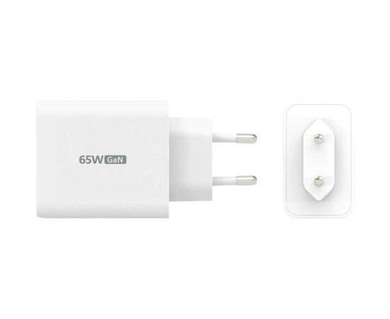 Зарядний пристрій J5create 1xUSB + 2xUSB-C 65W GaN QC3.0/PD/PPS (JUP3365E-EN), зображення 5