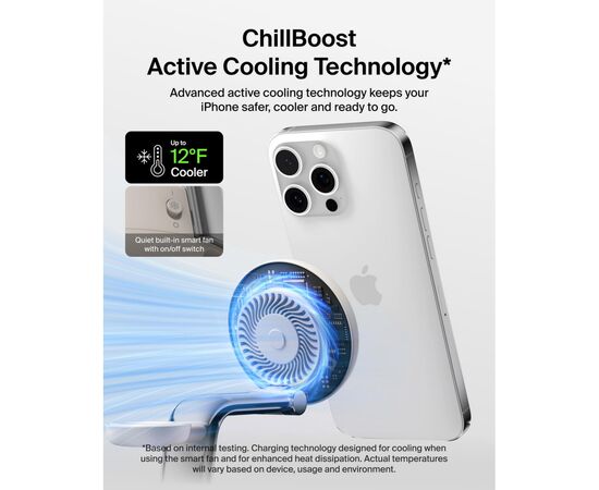 Зарядное устройство Belkin UltraCharge Pro Wireless 3-in-1 25W sand (WIZ040KQSD), изображение 4