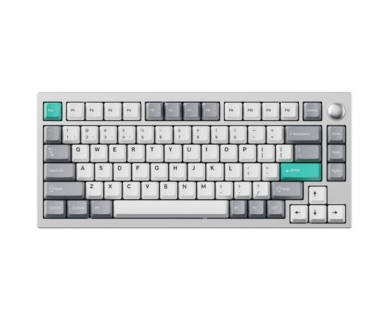 Клавіатура Lemokey P1 Pro Super Red RGB Wireless/Bluetooth/USB Space Silver (P1P-X1-UA), зображення 3