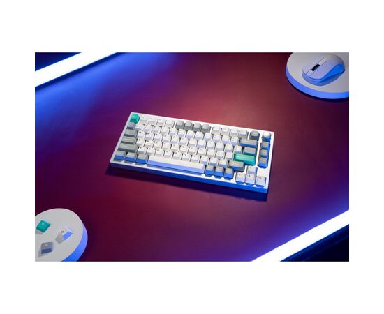 Клавіатура Lemokey P1 Pro Super Red RGB Wireless/Bluetooth/USB Space Silver (P1P-X1-UA), зображення 4