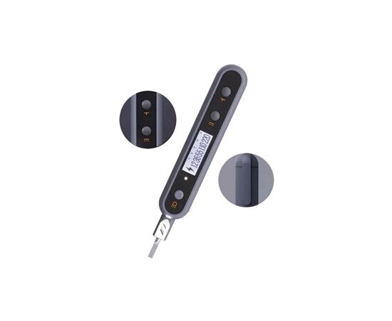Отвертка Xiaomi JIMIHOME тестер напряжения Digital Display Electric Test Pen Black (JM-G27004), изображение 3