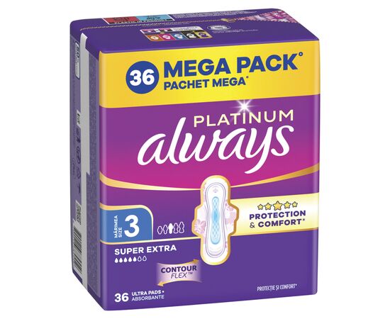 Гигиенические прокладки Always Platinum Super Extra Размер 3 36 шт. (8700216784559), изображение 2