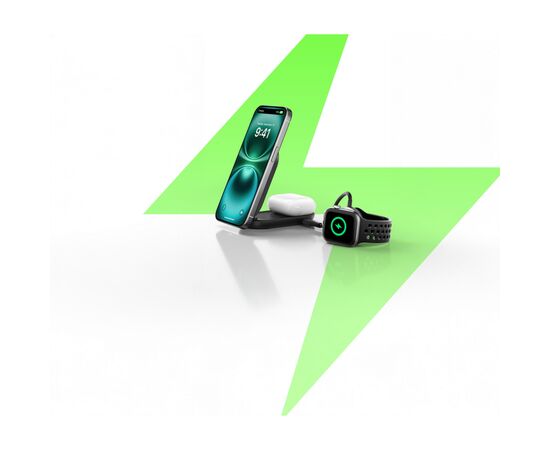 Зарядное устройство Belkin UltraCharge Wireless 2-in-1 25W black (WIZ039KQBK), изображение 9