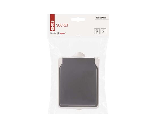 Розетка EMOS 16A 250V IP44 одинарна (A1396), изображение 6