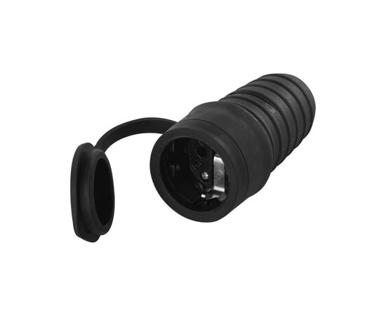 Колодка для удлинителя EMOS IP44 чорна шуко (P0049)