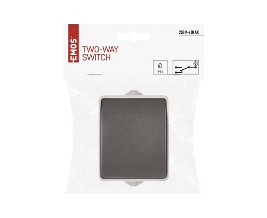 Выключатель EMOS C.5 IP54 одинарний (A1398), изображение 5