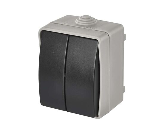 Выключатель EMOS C.5 IP54 подвійний (A1398.1)