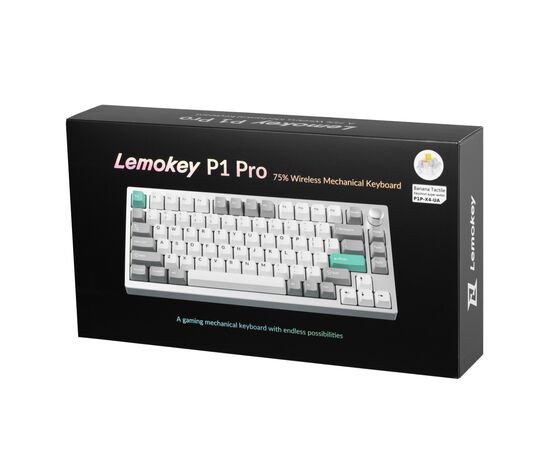 Клавіатура Lemokey P1 Pro Super Banana RGB Wireless/Bluetooth/USB Space Silver (P1P-X4-UA), зображення 11