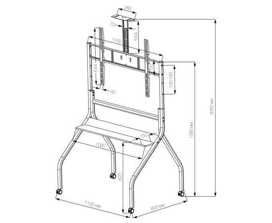 Стійка презентаційна Vinga TFS-W1216B1, зображення 12