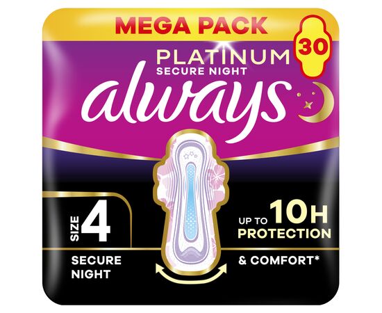 Гигиенические прокладки Always Platinum Secure Night Размер 4 30 шт. (8700216784573)