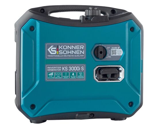 Генератор Konner&Sohnen інверторний KS3000IS, 230V, 3.3kW, ручни (KS3000IS), зображення 2