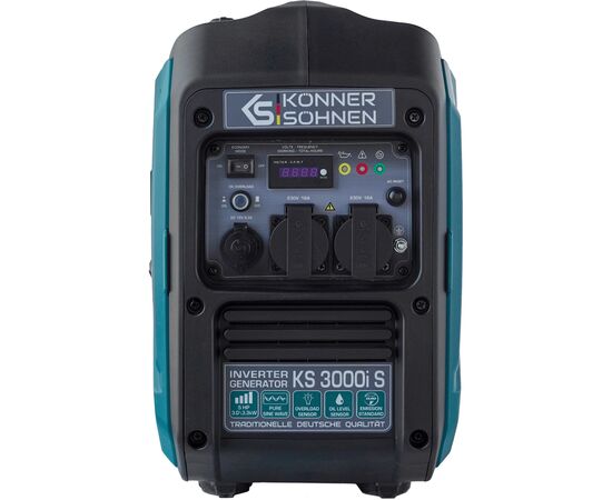 Генератор Konner&Sohnen інверторний KS3000IS, 230V, 3.3kW, ручни (KS3000IS), зображення 8
