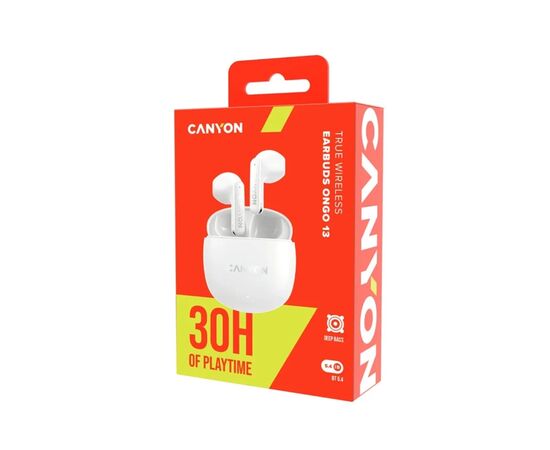 Навушники Canyon OnGo 13 TWS White (CNS-TWS13W), зображення 5