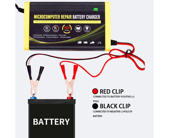 Зарядний пристрій для автомобільного акумулятора XoKo XK-CC12-6A, зображення 2
