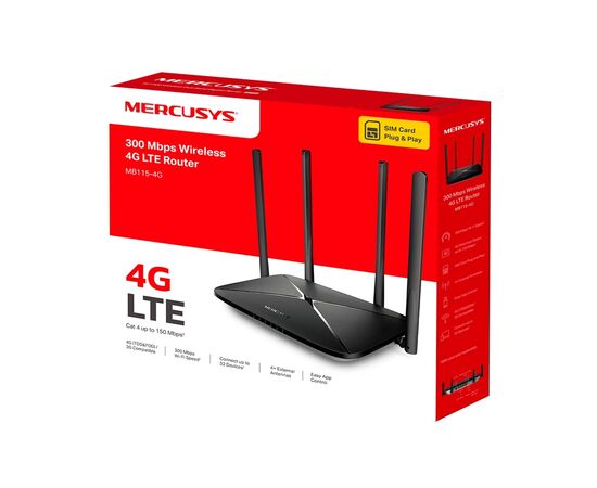 Маршрутизатор Mercusys MB115-4G, зображення 4