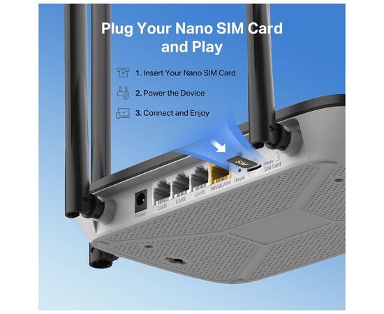 Маршрутизатор Mercusys MB115-4G, зображення 7