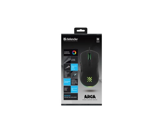 Мышка Defender Arga GM-049 USB Black (52049), изображение 4