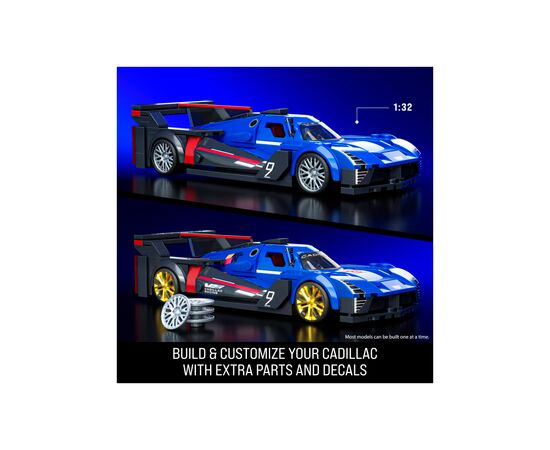 Машина Hot Wheels Brick Shop Speed Cadillac Project GTP Hypercar 236 деталей (JFR89), зображення 2