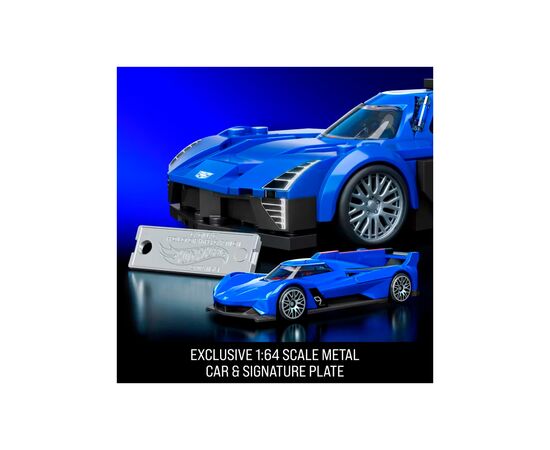 Машина Hot Wheels Brick Shop Speed Cadillac Project GTP Hypercar 236 деталей (JFR89), зображення 4