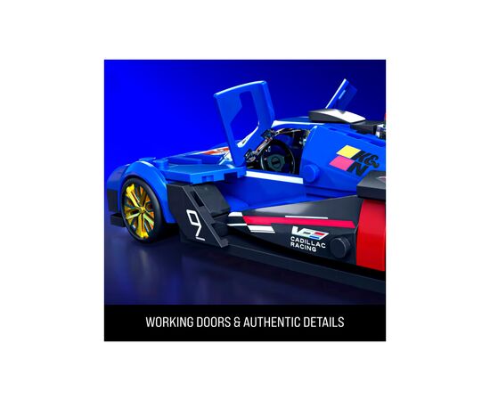 Машина Hot Wheels Brick Shop Speed Cadillac Project GTP Hypercar 236 деталей (JFR89), зображення 5