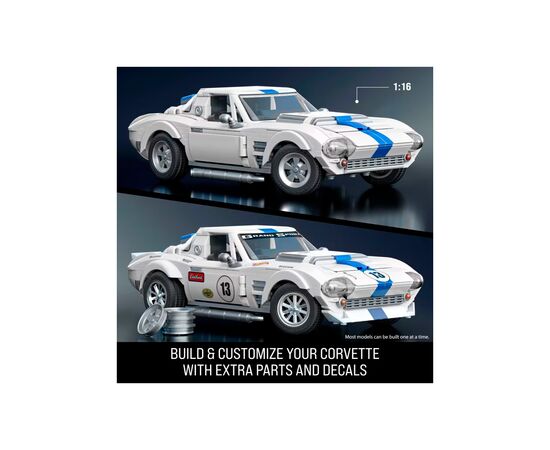 Машина Hot Wheels Brick Shop Elite Corvette Grand Sport 918 деталей (JGR31), изображение 2