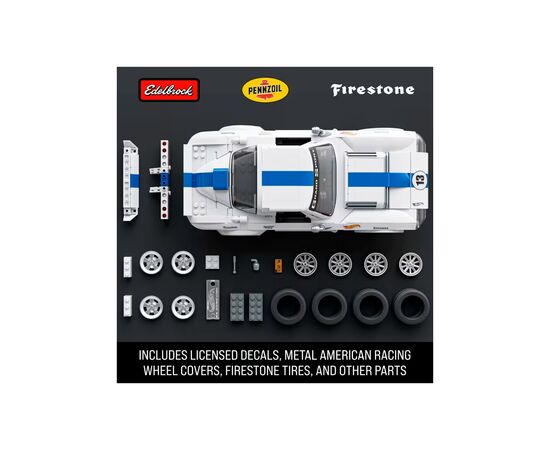 Машина Hot Wheels Brick Shop Elite Corvette Grand Sport 918 деталей (JGR31), изображение 3