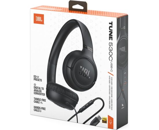 Наушники JBL Tune 530C USB-C Black (JBLT530CBLK), изображение 2