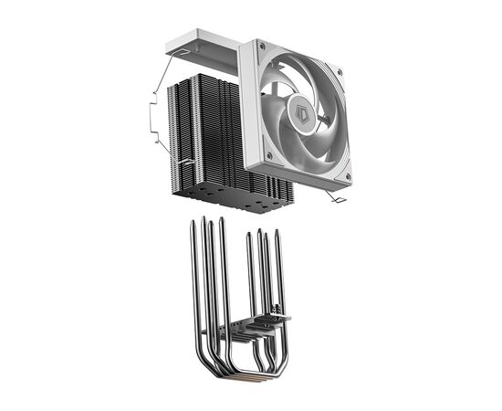 Кулер для процессора ID-Cooling FROZN A410 SE ARGB WHITE, изображение 9