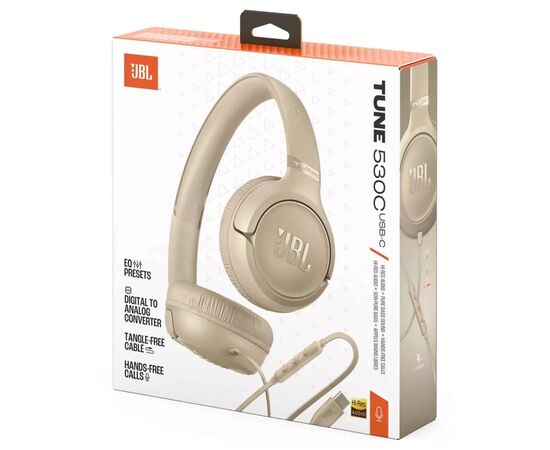 Наушники JBL Tune 530c USB-C Beige (JBLT530CBEG), изображение 10