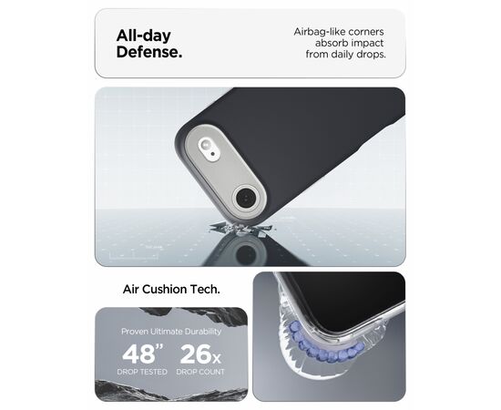 Чехол для мобильного телефона Spigen Nano Pop MagFit iPhone 17 Air Black Sesame (ACS10301), изображение 2