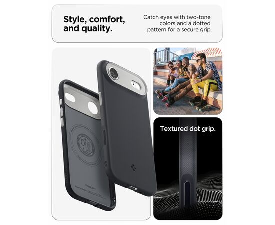 Чехол для мобильного телефона Spigen Nano Pop MagFit iPhone 17 Air Black Sesame (ACS10301), изображение 3