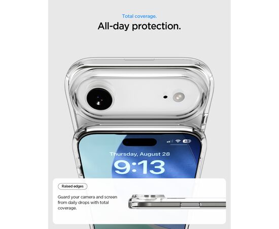 Чехол для мобильного телефона Spigen Ultra Hybrid S MagFit iPhone 17 Air Clear White (ACS09926), изображение 4
