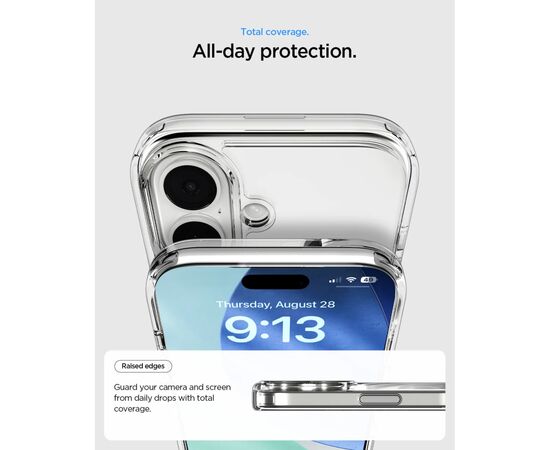 Чехол для мобильного телефона Spigen Ultra Hybrid S MagFit iPhone 17 Clear White (ACS09981), изображение 5