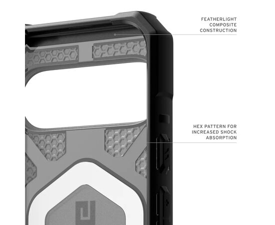 Чехол для мобильного телефона UAG Pathfinder Clear MagSafe Google Pixel 10 Pro XL Ash (614470113140), изображение 5