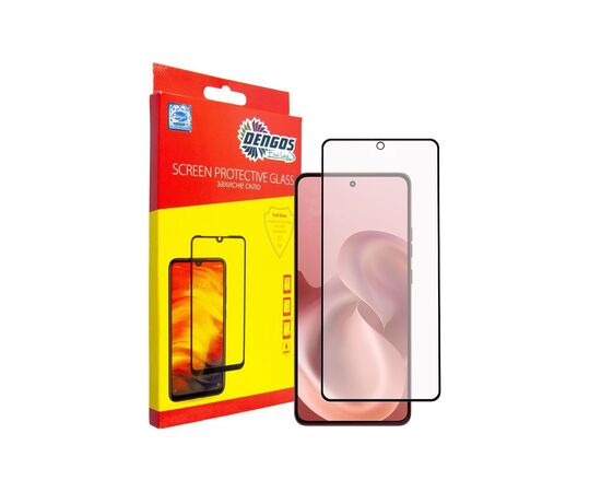 Стекло защитное Dengos Full Glue Motorola G86 5G Black (TGFG-422)