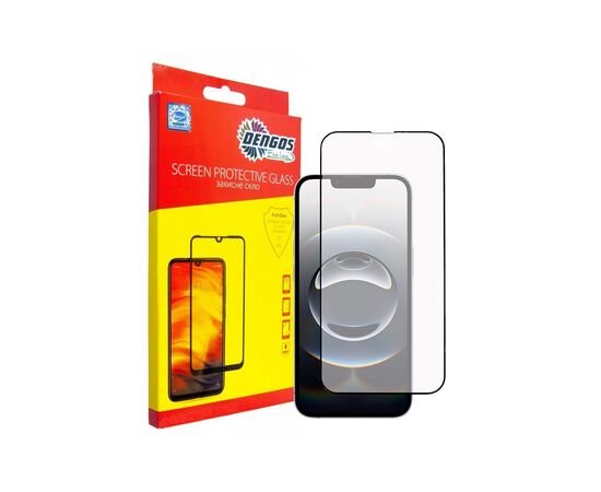 Стекло защитное Dengos Full Glue iPhone 16e Black (TGFG-424)