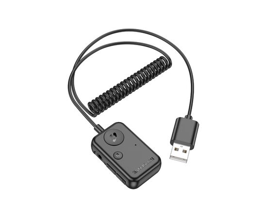 FM модулятор BOROFONE BC49, Black, Box, зображення 3