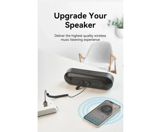 FM модулятор Vention AUX TRS 3.5мм USB Bluetooth 5.0 Coiled Cable 1.5M Gray Zinc (NAGHG), изображение 11