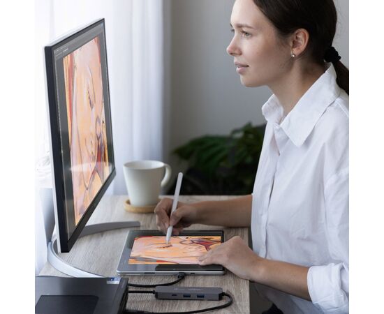 Концентратор J5create USB-C + USB A to 2xUSB + USB-C switch hub (JCH462-N), зображення 11