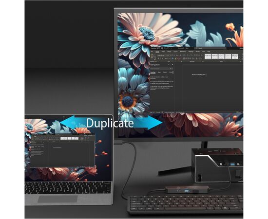 Концентратор J5create USB-C + USB A to 2xUSB + USB-C switch hub (JCH462-N), зображення 8