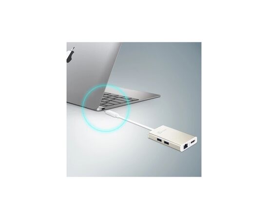 Концентратор J5create USB-C 5-in-1 2xUSB 3.0 + HDMI 4K + USB-C PD + RJ45 1000Mbps gray (JCA374-N), зображення 10