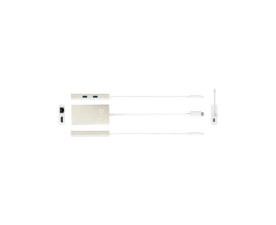 Концентратор J5create USB-C 5-in-1 2xUSB 3.0 + HDMI 4K + USB-C PD + RJ45 1000Mbps gray (JCA374-N), зображення 3