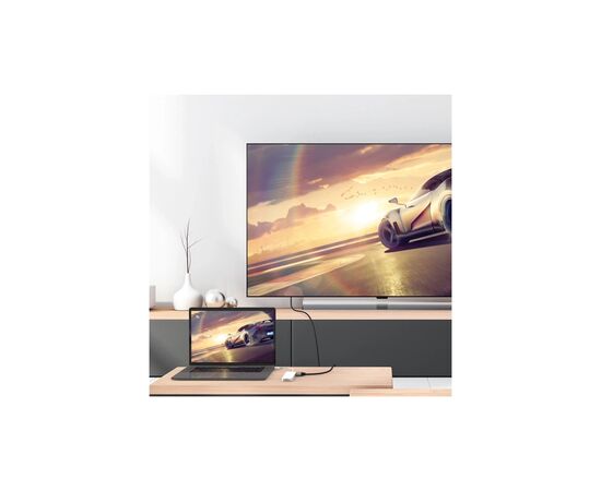 Концентратор J5create USB-C 6-in-1 2xUSB 3.1 + USB-C PD + HDMI + SD/TF + 3.5mm white (JCD373-N), зображення 5