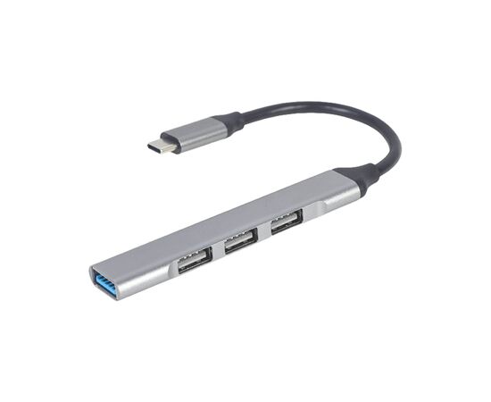 Концентратор Gembird USB-C to 1xUSB 3.1 + 3xUSB 2.0 silver (UHB-CM-U3P1U2P3-03)