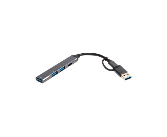 Концентратор Maxxter USB-C + USB-A to 1xUSB 3.0 + 2xUSB 2.0 + 1xUSB-C (HU3C-4P1CN-01), зображення 2