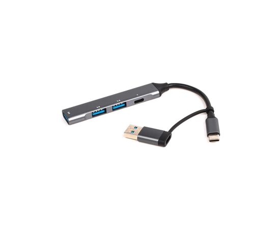 Концентратор Maxxter USB-C + USB-A to 1xUSB 3.0 + 2xUSB 2.0 + 1xUSB-C (HU3C-4P1CN-01), зображення 3
