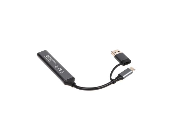 Концентратор Maxxter USB-C + USB-A to 1xUSB 3.0 + 2xUSB 2.0 + 1xUSB-C (HU3C-4P1CN-01), зображення 4