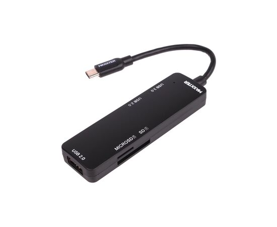 Концентратор Maxxter USB-C to 1xUSB 3.0 + 2xUSB 2.0 + SD/TF (HU3C-3PTF-01)